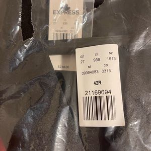 Express 42R red suit jacket/ blazer